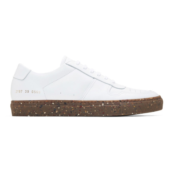 Photo: Common Projects White Confetti BBall Low Sneakers