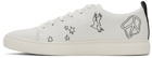 PS by Paul Smith White Lee Dreamscape Embroidered Sneakers
