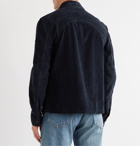 Belstaff - Rake Canvas-Trimmed Cotton-Corduroy Shirt Jacket - Blue