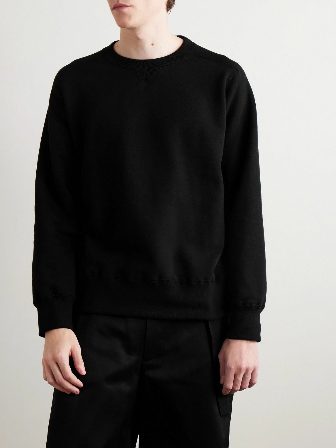 Sacai - WTAPS® Embroidered Logo-Print Cotton-Jersey Sweatshirt