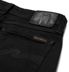 Nudie Jeans - Skinny Lin Organic Stretch-Denim Jeans - Men - Black
