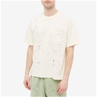 Colour Range Men's Splatter Pocket T-Shirt in Washed Pearl
