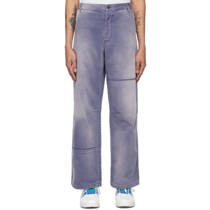 Photo: Valentino Purple Denim Shaded Jeans