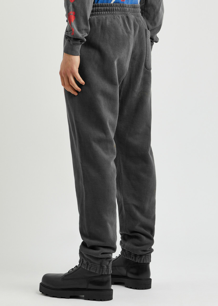 Saint Mxxxxxx Saint Printed Cotton Sweatpants Charcoal