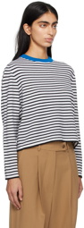 Cordera Black & White Striped Long Sleeve T-Shirt
