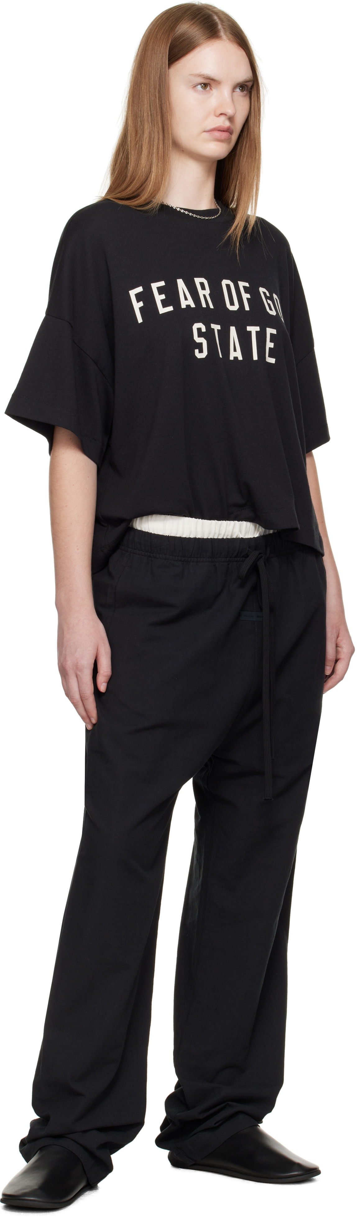 Fear of God ESSENTIALS Black Boxy T-shirt