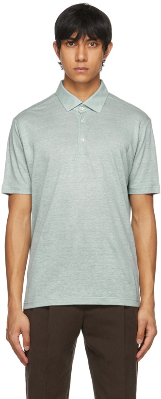 Photo: Loro Piana Green Linen Polo