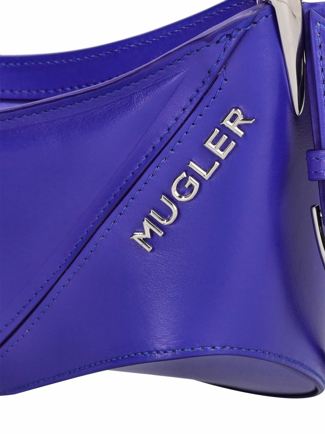 MUGLER - Mini Leather Spiral Curve Shoulder Bag