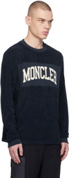 Moncler Navy Embroidered Sweatshirt