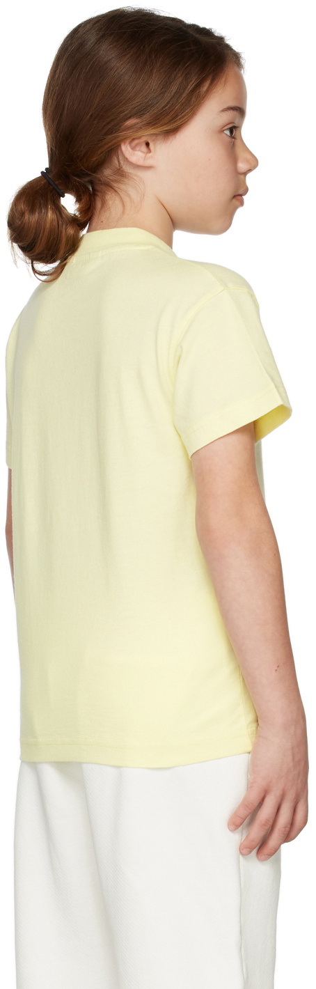 Palm Angels Kids Logo-Print Short-Sleeve T-Shirt - Yellow for Kids