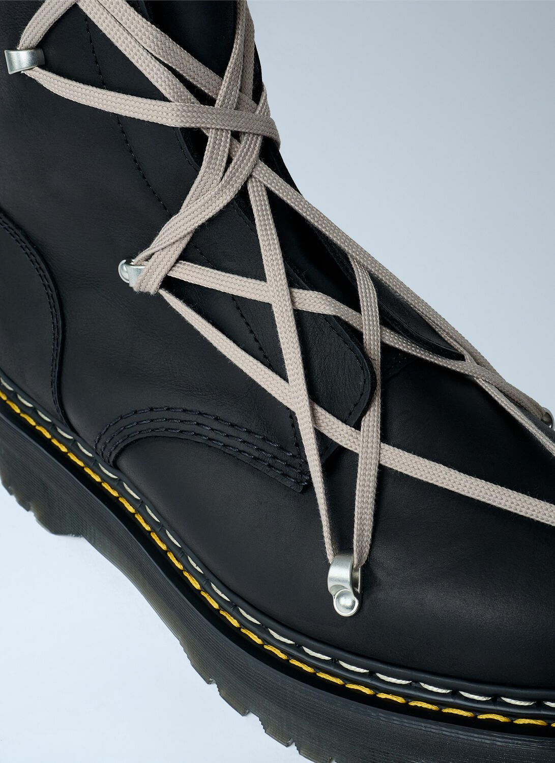 Rick Owens x Dr. Martens 1B60 Quad Sole Pentalace Boots