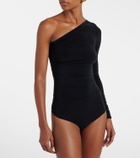 Wolford Draped semi-sheer bodysuit