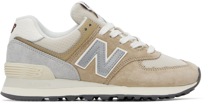 Photo: New Balance Beige Lunar New Year 574 Sneakers