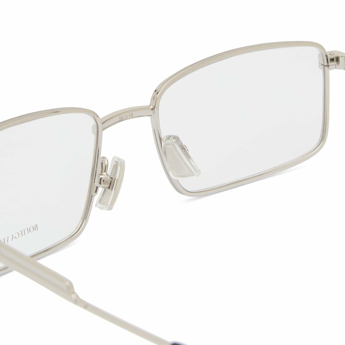 Bottega Veneta Eyewear Bottega Veneta BV1467O Sunglasses in Silver/Transparent 