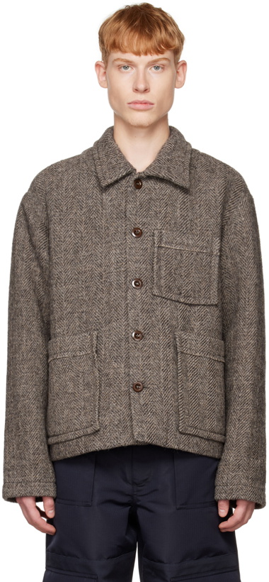 Photo: Acne Studios Gray Patch Pocket Jacket