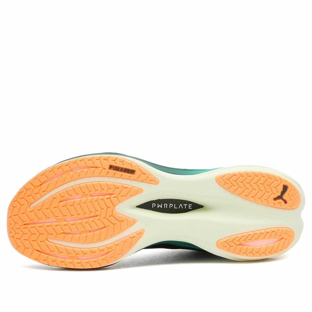 Puma Deviate NITRO 3 Sneaker in Green Terrain/Heat Fire