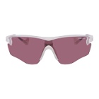 District Vision Pink and White Junya Racer Sunglasses