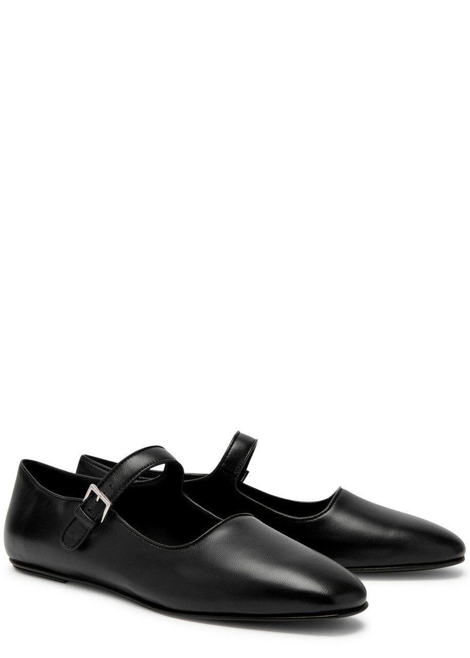 希少品◆送料込♪【The Row】Ava Shoes in Leather Black Ava Shoe Black in Leather – The Row
