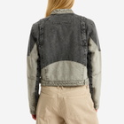 Air Jordan Women's W Moto Jacket in Black/Flat Pewter/Iron Grey