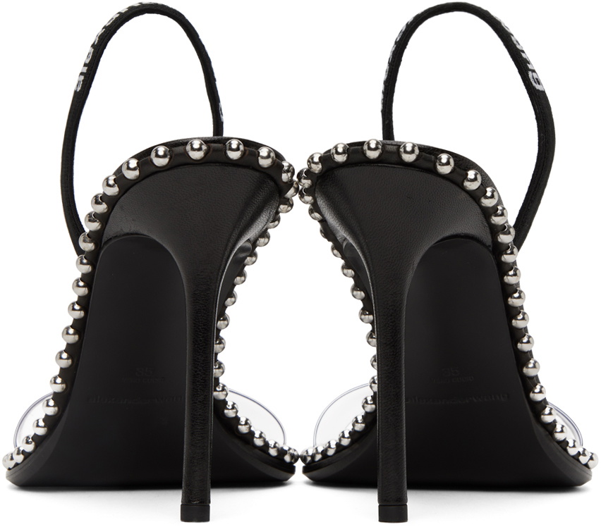 black nova heeled sandals