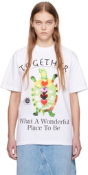 Online Ceramics White Together Turtle T-Shirt