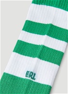 Stripe Tube Socks in Green