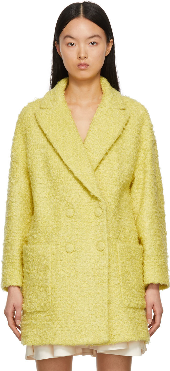 red valentino boucle coat