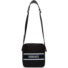 Versace Black Logo Messenger Bag