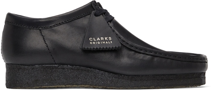 Photo: Clarks Originals Black Leather Wallabee Derbys
