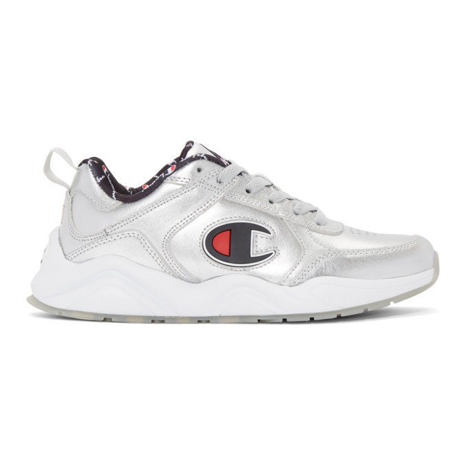 Champion Reverse Weave Silver 93Eighteen Metallic Sneakers Champion Reverse Weave