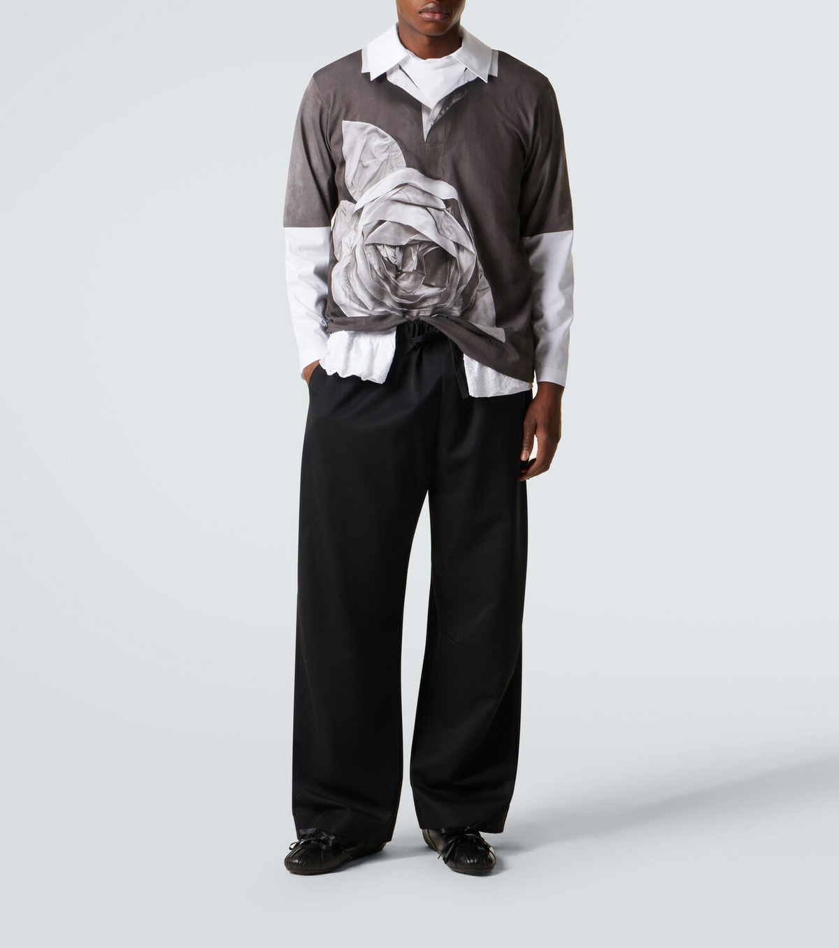 Simone Rocha Printed cotton jersey T-shirt