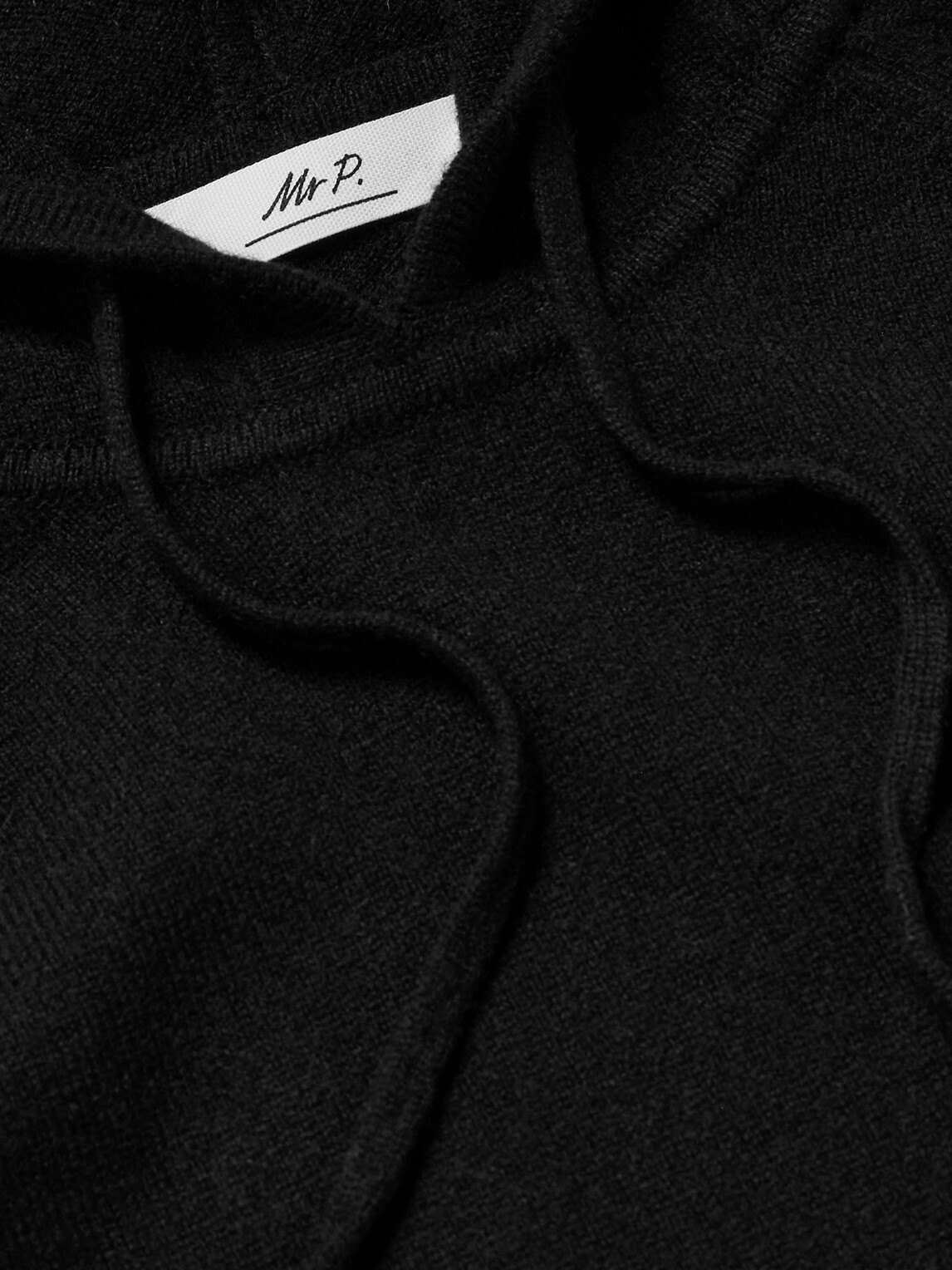 Mr P. - Mitchell Cashmere Hoodie - Black