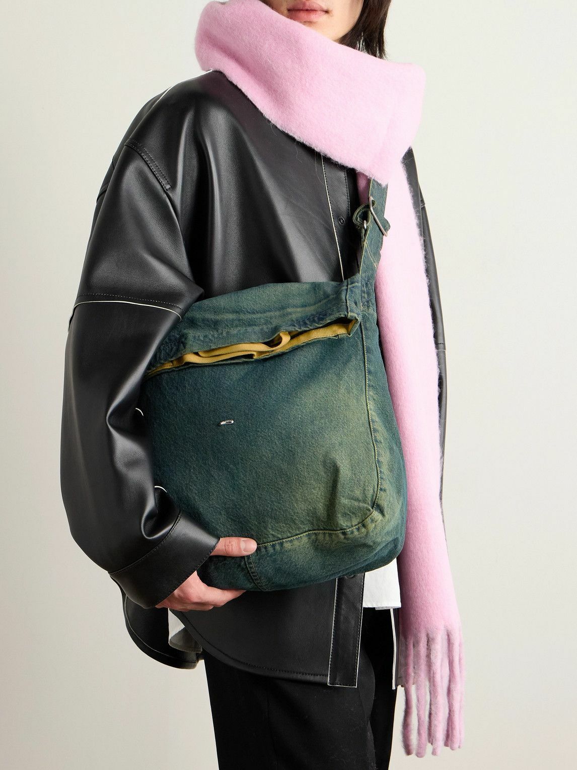 our legacy デニムメッセンジャーバック Our Legacy - Sling Washed-Denim Messenger Bag Our Legacy