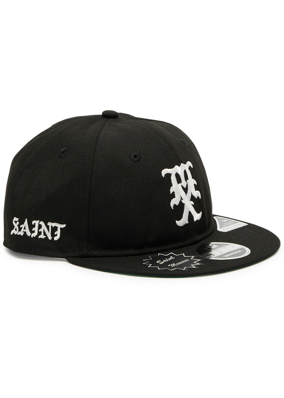 Photo: Saint Mxxxxxx X New Era Logo Cotton Snapback cap - Black - One Size
