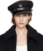 MISBHV Black Monogram Gavroche Cap