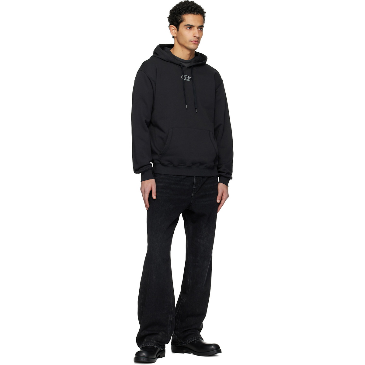 Diesel Black S-Norm-Hood-Iod Hoodie