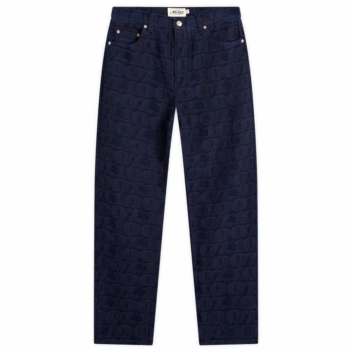 Photo: Awake NY Men's Jacquard Jeans in Blue