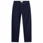 Awake NY Men's Jacquard Jeans in Blue