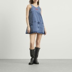 Charles Jeffrey Loverboy Women's Denim Vest Dress in Wash Denim