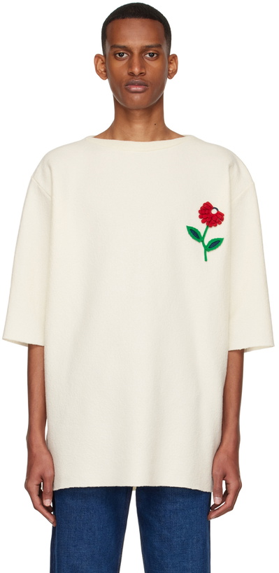 Photo: Maison Margiela Off-White Wool Sweater