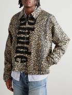 Rhude - Logo-Appliquéd Leopard-Print Cotton-Twill Bomber Jacket - Animal print