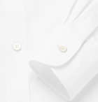 Alexander McQueen - Embellished Cotton-Poplin Shirt - White