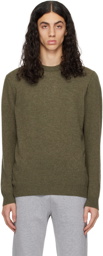 Sunspel Green Crewneck Sweater