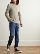 Club Monaco - Ribbed Cotton-Blend Bouclé Sweater - Neutrals