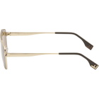 Fendi Gold 'Fendi Sky' Sunglasses