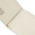 Maison Margiela Men's Embossed Grain Billfold Wallet in Greige