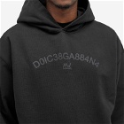 Dolce & Gabbana Men's Number Logo Hoodie in Black