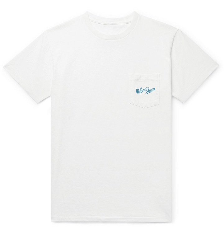 Photo: Velva Sheen - Logo-Print Cotton-Jersey T-Shirt - White