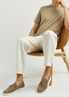 Boss Sienne Suede Loafers Beige