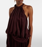 Zimmermann Luna halterneck silk top